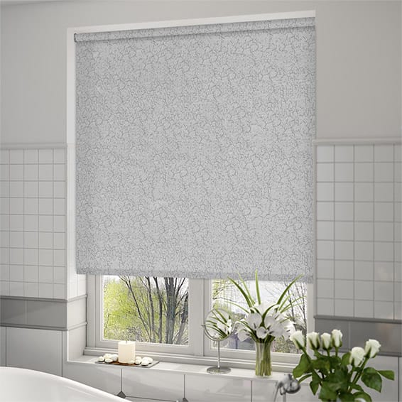 ColorizedZoom Alicante Blackout Marble Silver Roller Blind 3473