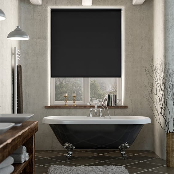 Colorized PVC Blackout Black Roller Blind