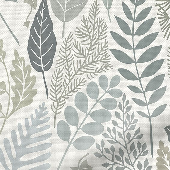 ColorizedPLA Choices Scandi Ferns Linen Thunder Roller Blind 3512