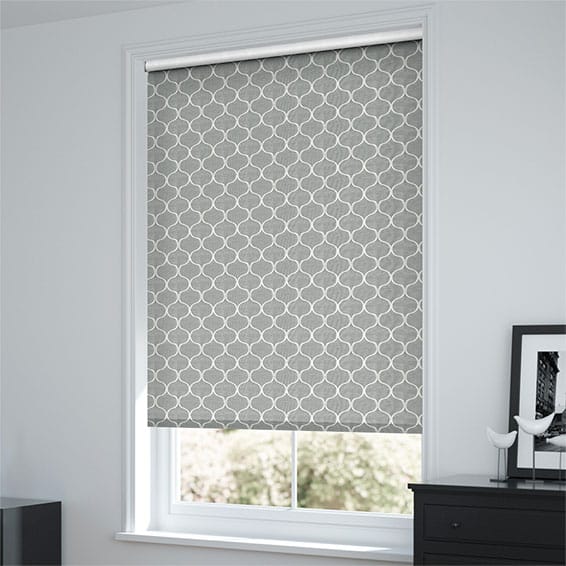 ColorizedZoom Sicilia Still Grey Blackout Roller Blind 3518