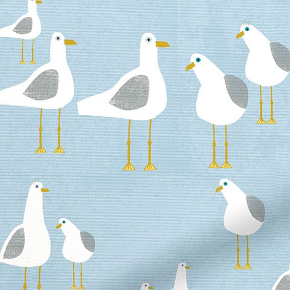 ColorizedPLA Splash Blackout Gulls Blue Haze Roller Blind 3556