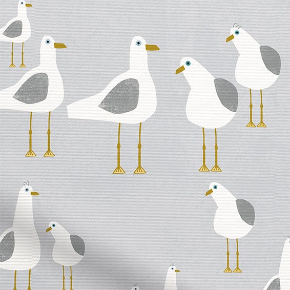 ColorizedPLA Splash Blackout Gulls Storm Grey Roller Blind 3557