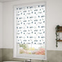 ColorizedZoom Splash Blackout Beach Hut Navy Roller Blind 3561