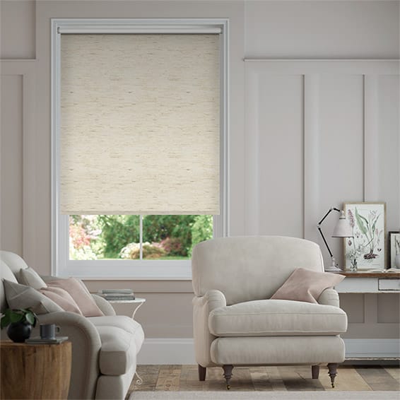 Colorized Sevilla Blackout Linen Oatmeal Roller Blind 3571