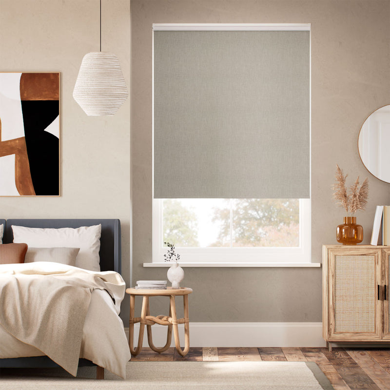 Colorized Moda Blackout Warm Grey Roller Blind 9443
