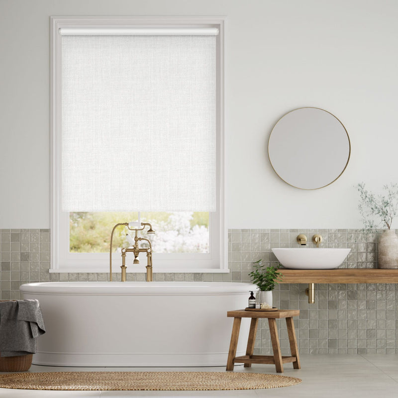 Colorized Moda Blackout White Roller Blind 3598
