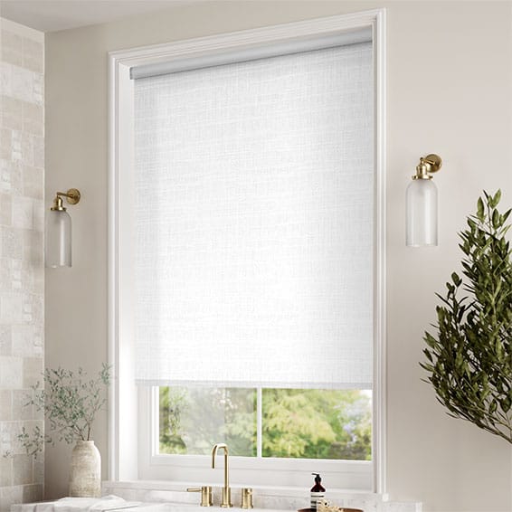 ColorizedZoom Concordia Blackout Bright White Roller Blind 3600