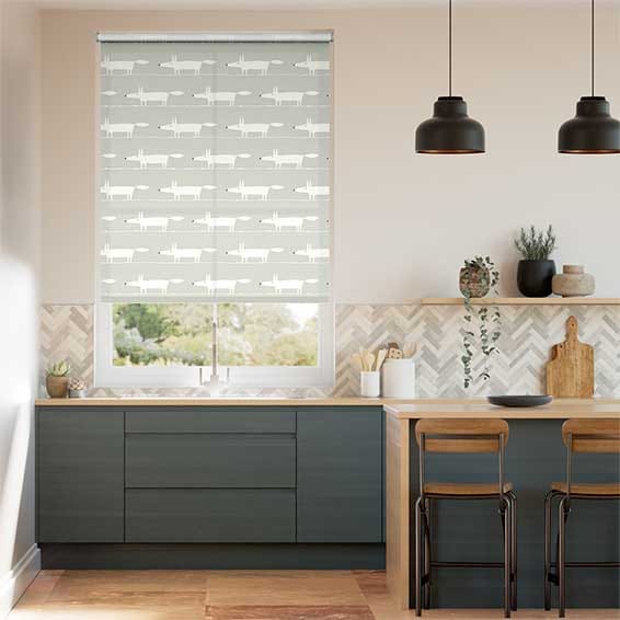 Colorized Mr Fox Mini Slate Roller Blind 3629