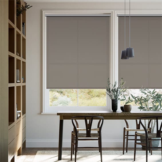 Colorized Thermal Plus Mouse Grey  Energy Saving Roller Blind 3665