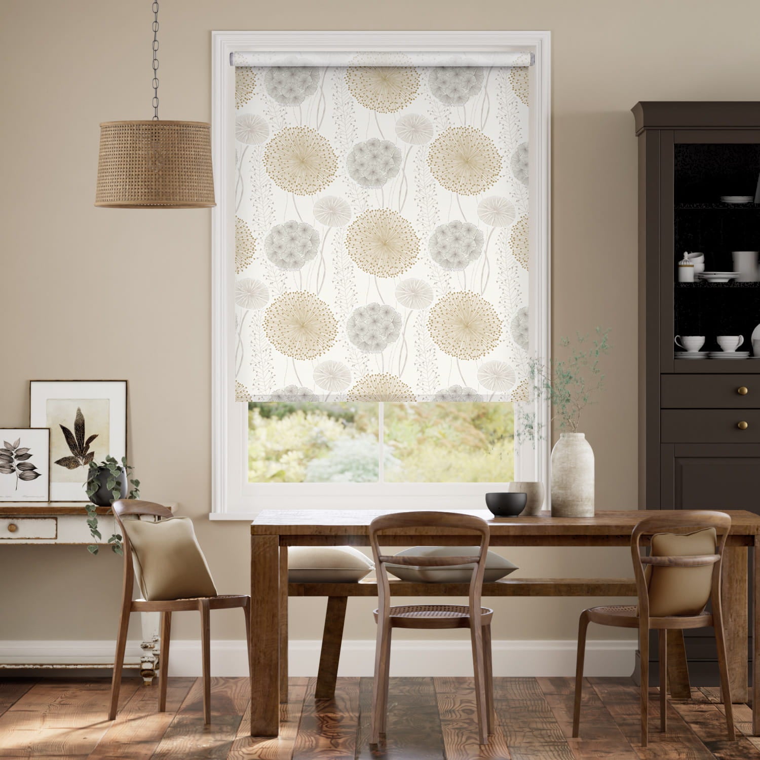 Colorized Gardenia Sand  Roller Blind 3691