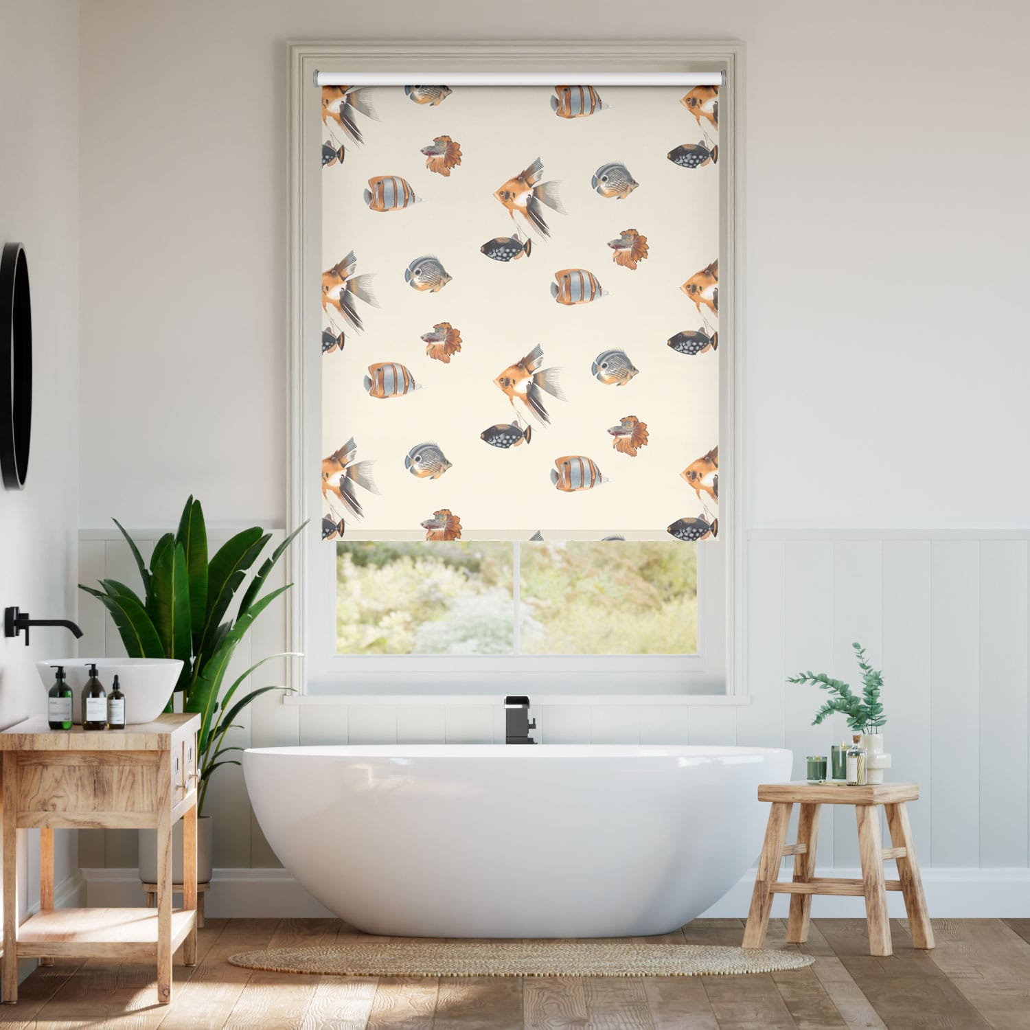 Colorized Splash Blackout Kamanu Amber Roller Blind 3706