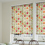 ColorizedZoom Blomma Trail Tangerine Roller Blind 3708