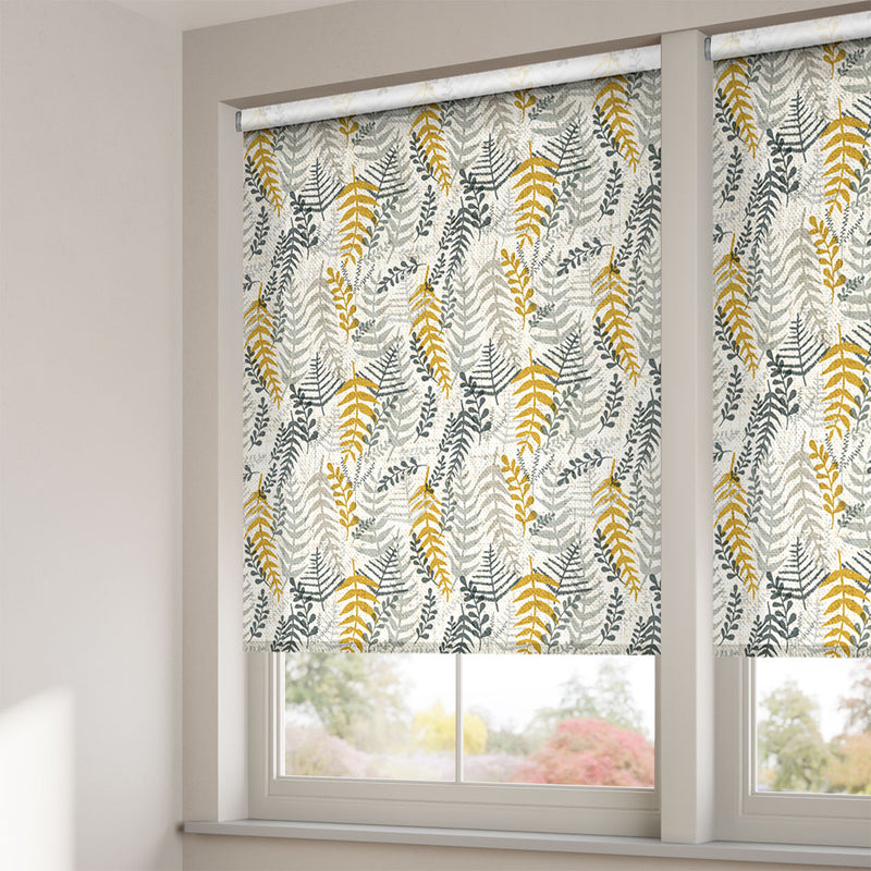 ColorizedZoom Choices Arboretum Linen Sunshine Roller Blind 3719