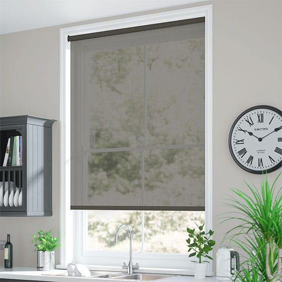 ColorizedZoom Oculus Slate  Magic Screen Roller Blind