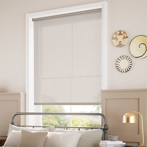 ColorizedZoom Oculus City Grey  Magic Screen Roller Blind