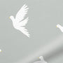 ColorizedPLA Splash Blackout Paper Doves Silver Roller Blind 3744