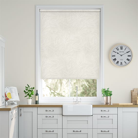 Colorized Waves Blackout Beige Roller Blind 3751