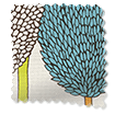 ColorizedSwatch Silhouette Peacock Roller Blind sample image 3755