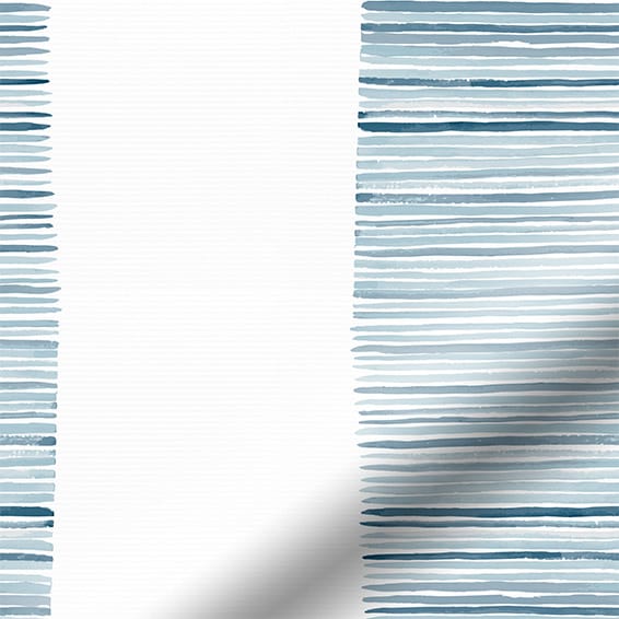 ColorizedPLA Splash Blackout Ceramic Stripe Med Blue Roller Blind 3757