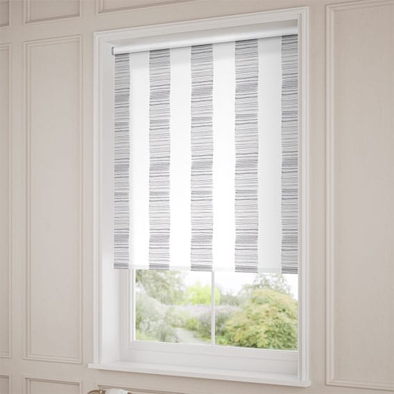 ColorizedZoom Splash Blackout Ceramic Stripe Clay Grey Roller Blind 3756