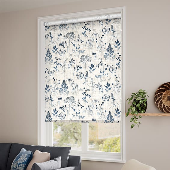 ColorizedZoom Meadow Midnight Roller Blind 3804