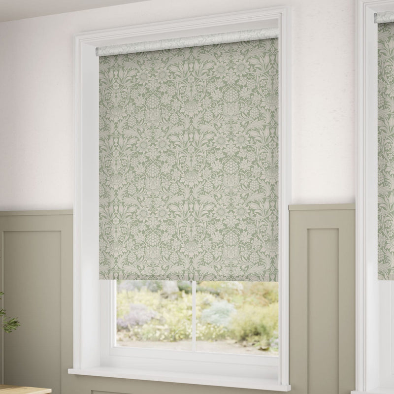 ColorizedZoom William Morris Sunflower Soft Green Roller Blind