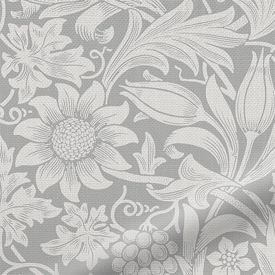 ColorizedPLA William Morris Sunflower Silver Grey Roller Blind 3822