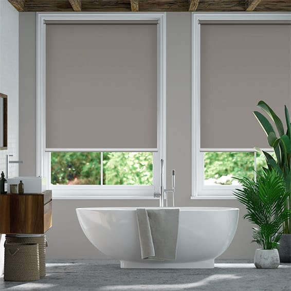 Colorized Electric Blackout Titan Fairview Taupe Roller Blind 3836