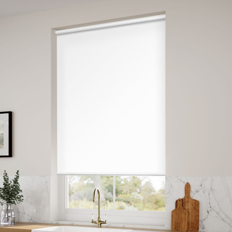 ColorizedZoom Electric Blackout Titan Pristine White  Roller Blind 3839