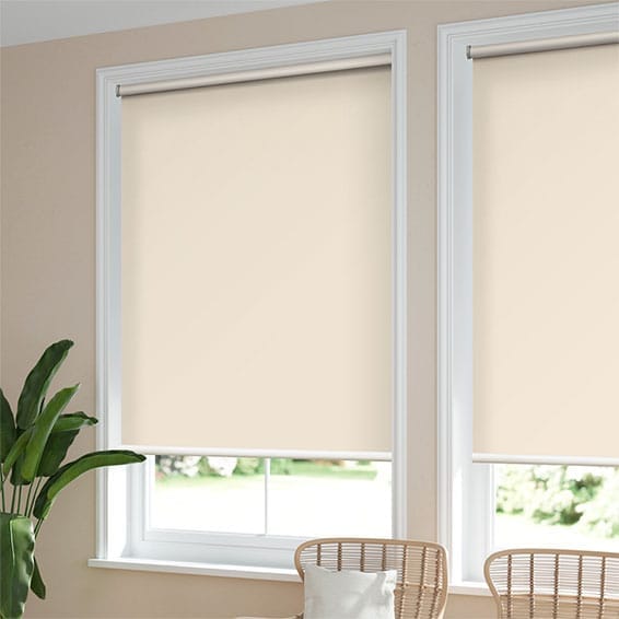 ColorizedZoom Electric Blackout Titan Cream Roller Blind 3835
