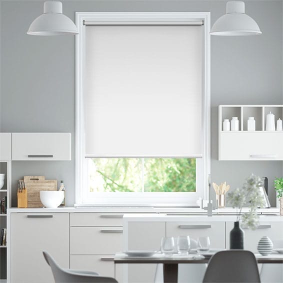 Colorized Electric Blackout Titan Snow White Roller Blind 3842