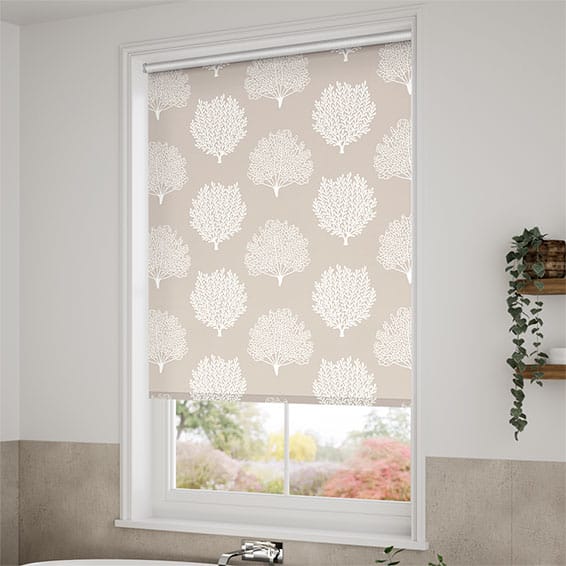 ColorizedZoom Splash Blackout Coraline Stone Roller Blind