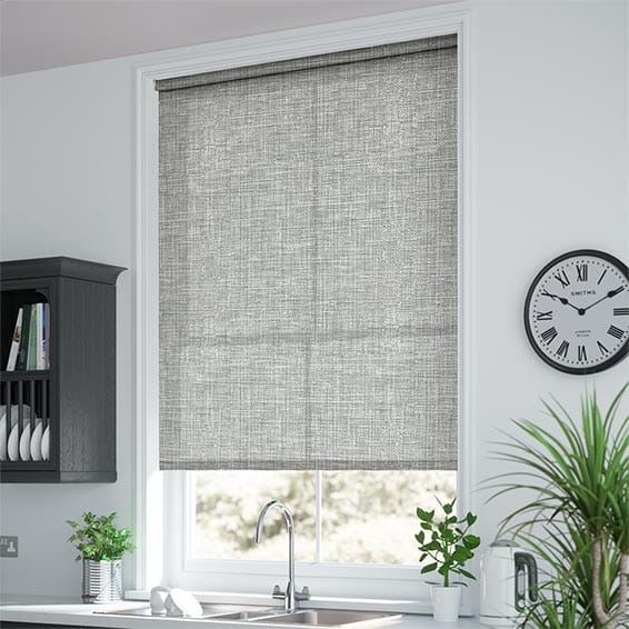 ColorizedZoom Laurent Silver Grey Roller Blind 3893