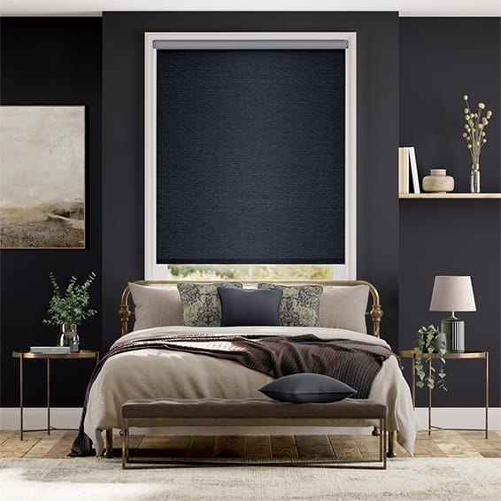 Colorized Choices Ansari Faux Silk Midnight  Roller Blind 3898