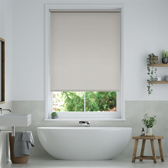 Colorized Metropolis PVC Blackout Cool Grey Roller Blind 3918