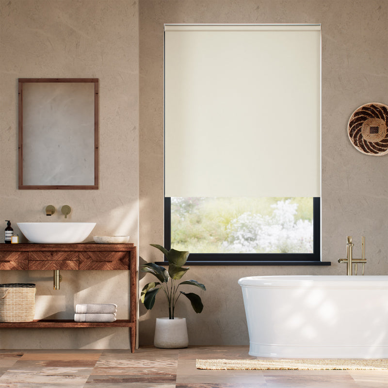 Colorized Metropolis PVC Blackout Taupe Roller Blind