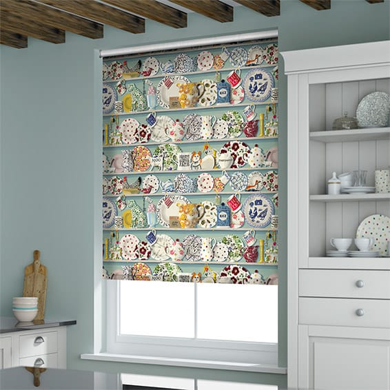 ColorizedZoom Dresser Duck Egg Roller Blind