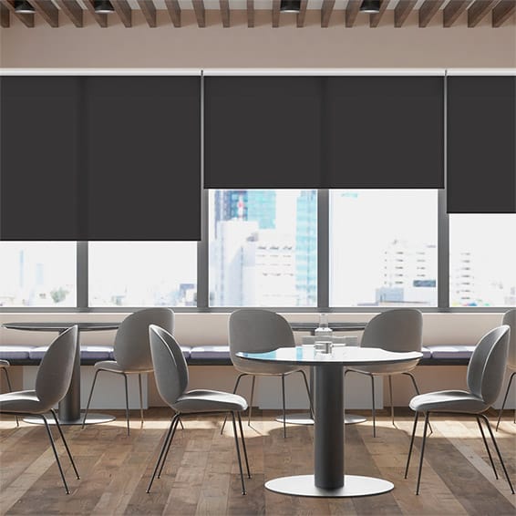 Colorized Contract Thermal Plus Anthracite  Roller Blind 3965