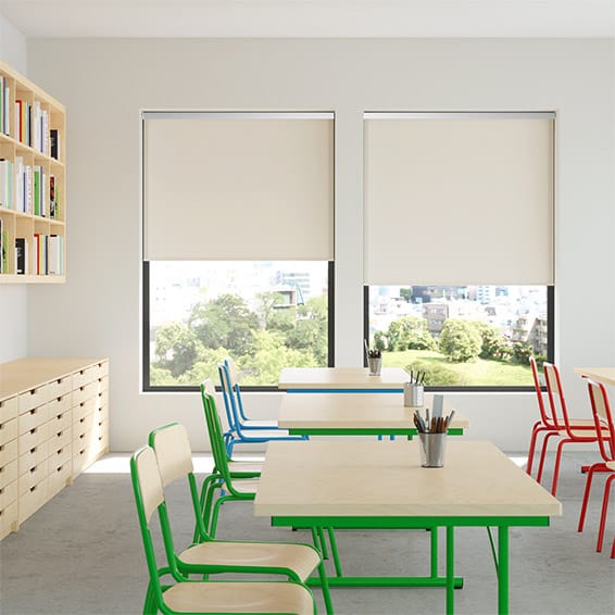 Colorized Contract Thermal Plus Ecru  Roller Blind 3970