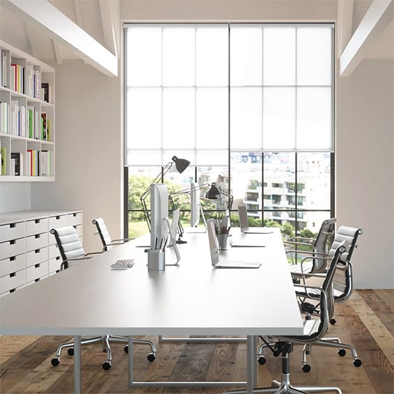 Colorized Contract Thermal Plus White Roller Blind 3974