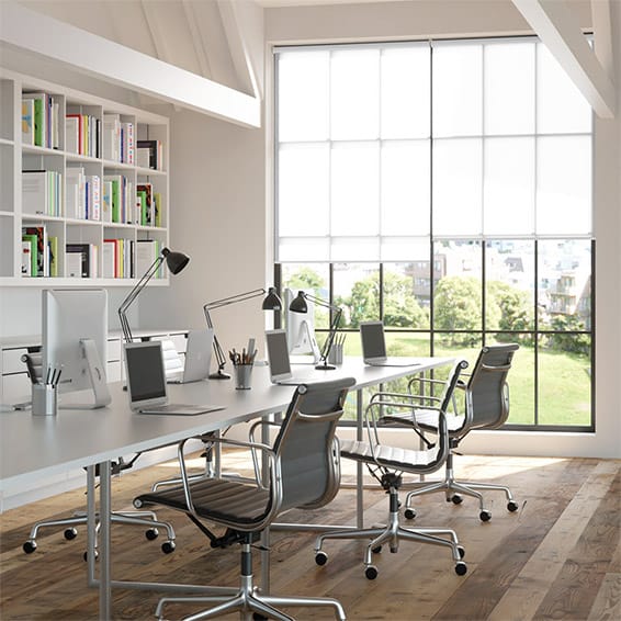 ColorizedZoom Contract Thermal Plus White Roller Blind 3974