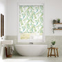 Colorized Dappled Ferns Leaf Green Roller Blind 4006