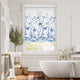 Colorized Chinoiserie China Blue Roller Blind 4008