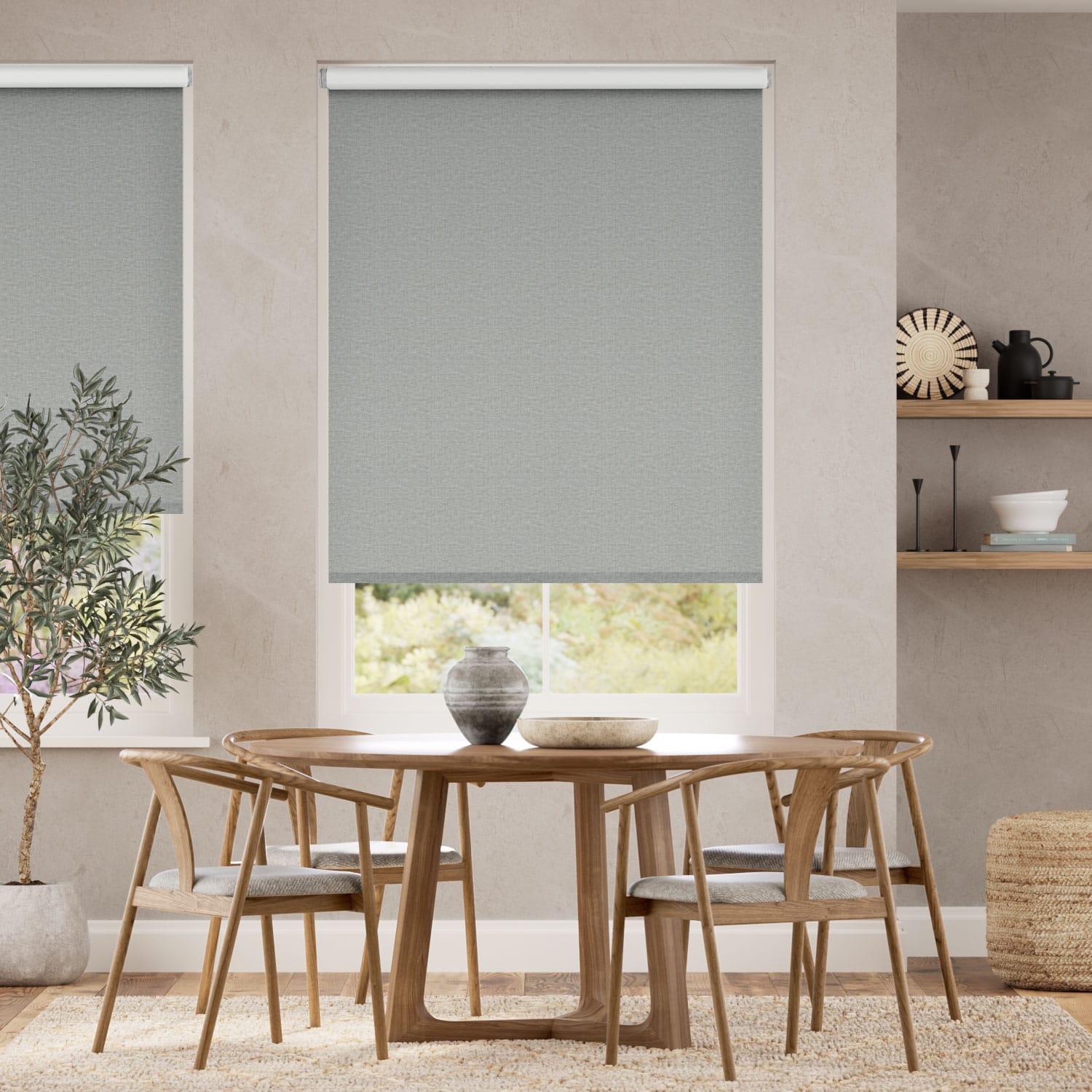 Colorized Fara Blackout Antique Stone  Roller Blind 4013