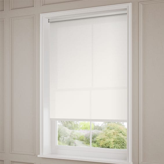 ColorizedZoom Palermo Warm White Roller Blind