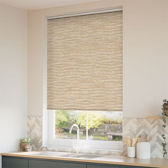 ColorizedZoom Antonia Golden Birch Roller Blind 4054