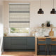 Colorized Electric Choices Cardigan Stripe Linen Stone  Roller Blind 4058