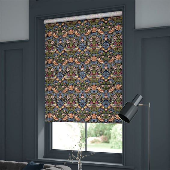 ColorizedZoom Electric William Morris Strawberry Thief Jewel  Roller Blind 4061