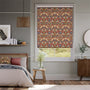 Colorized Electric William Morris Strawberry Thief Harissa Red Roller Blind 4060