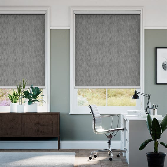 Colorized Electric Static Blackout Pebble  Roller Blind 4063